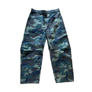 Nili Lotan Cropped Camouflage Cropped Pants